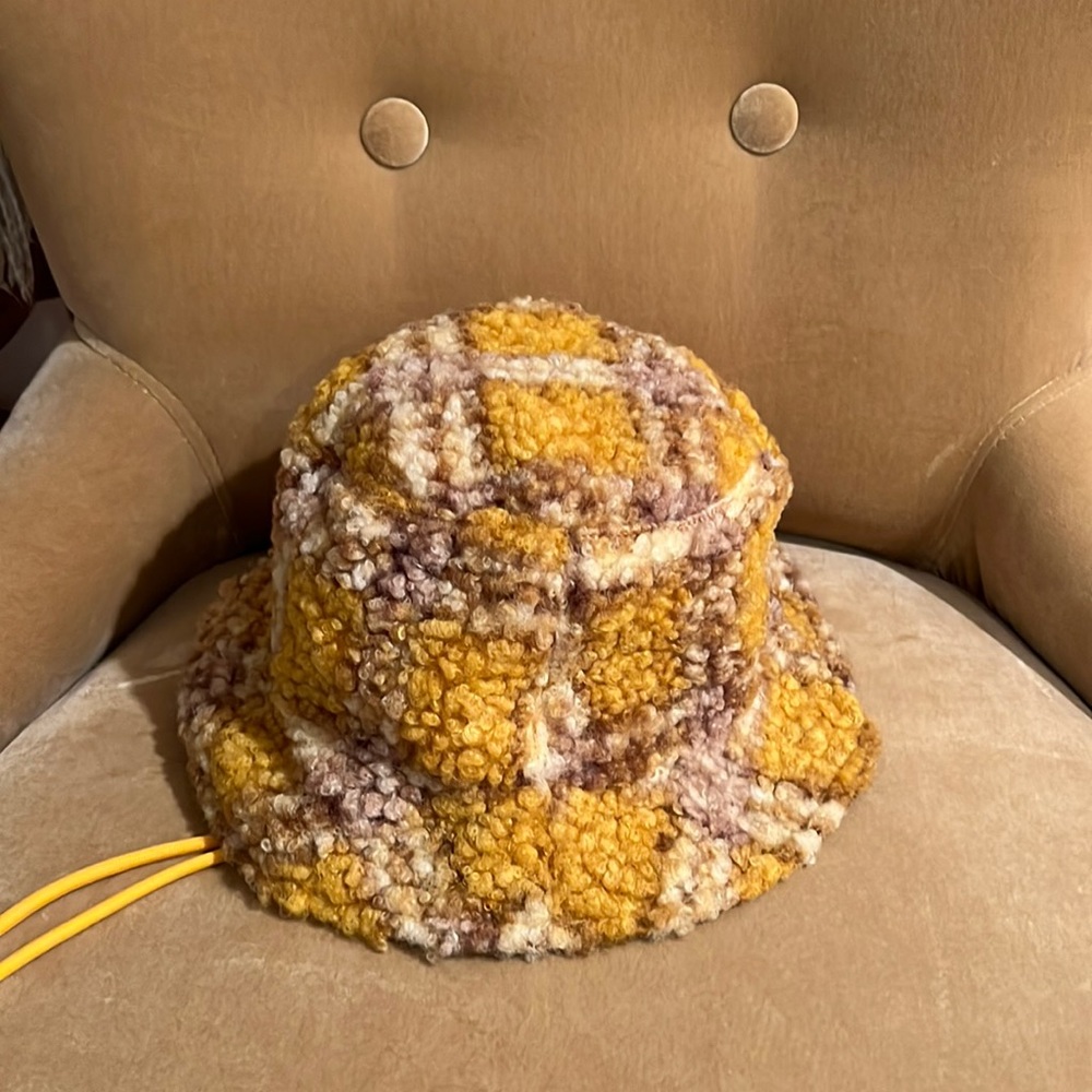 Steve Madden fuzzy bucket hat.  So cute!